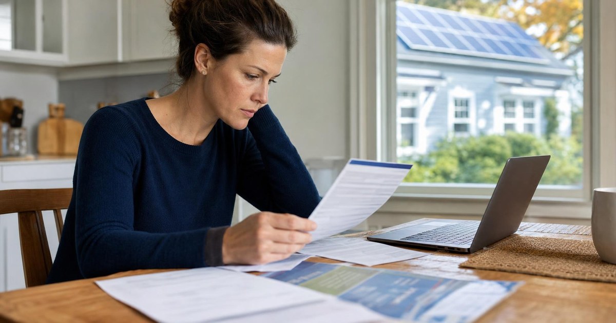 Massachusetts homeowner comparing a solar proposal with estimated SMART incentive payments.